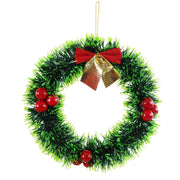 Tinsel Hanging Mini Wreath 16cm 5