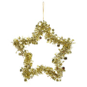 Tinsel Hanging Star 20cm Assorted 3