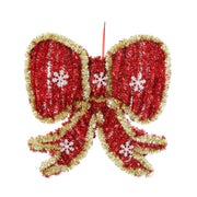 Tinsel Hanging Bow Assorted 2