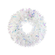 Tinsel Wreath Iridescent 30cm Assorted 3