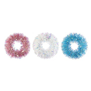 Tinsel Wreath Iridescent 30cm Assorted