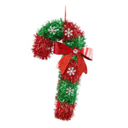 Tinsel Hanging Candycane Assorted 2