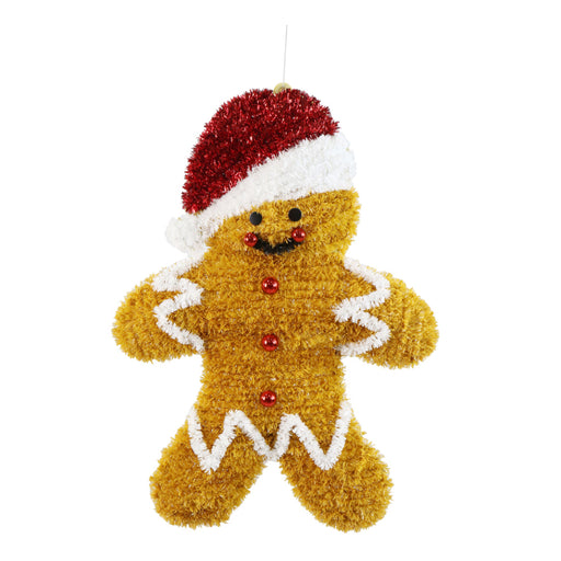 Tinsel Gingerbread Plaque