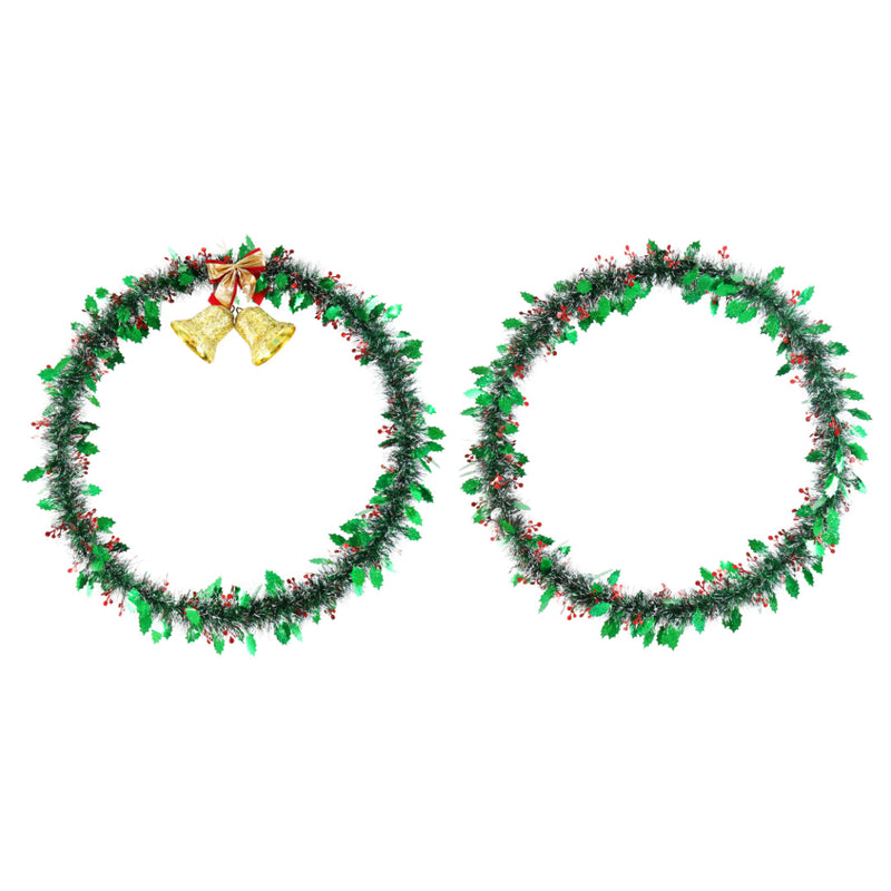 Tinsel Hula Hoop Wreath 70cm