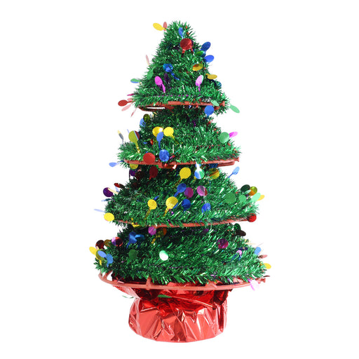 Tinsel Table Tree Pot 37cm