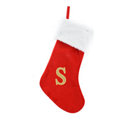 Alphabet Velvet Stocking Gold Letter 50cm Assorted 17