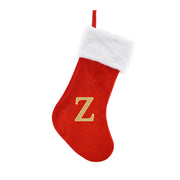 Alphabet Velvet Stocking Gold Letter 50cm Assorted 19