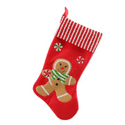 Gingerbread Stocking Candy Trim 40cm Assorted 2