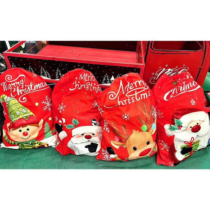 Velveteen Vibrant Character Sack 49x70cm Assorted 6