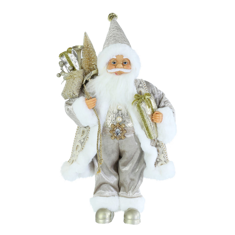 Santa Figure Luxury Gold 45cm