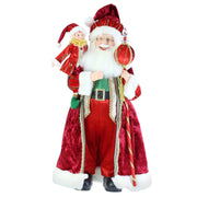 Santa Figure Long Coat with Elf 65cm Assorted 2