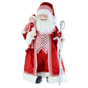 Santa Figure Long Coat with Elf 65cm Assorted 3