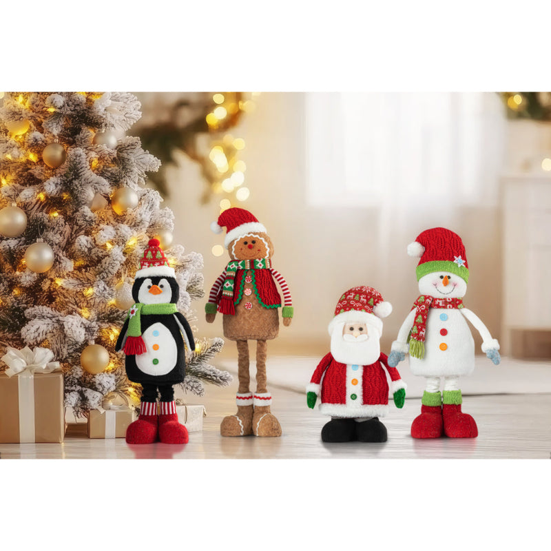 Christmas Button Figurine Standing 59cm Assorted 6