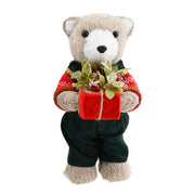 Poly-Fur Bear with Presents 21cm Assorted 3