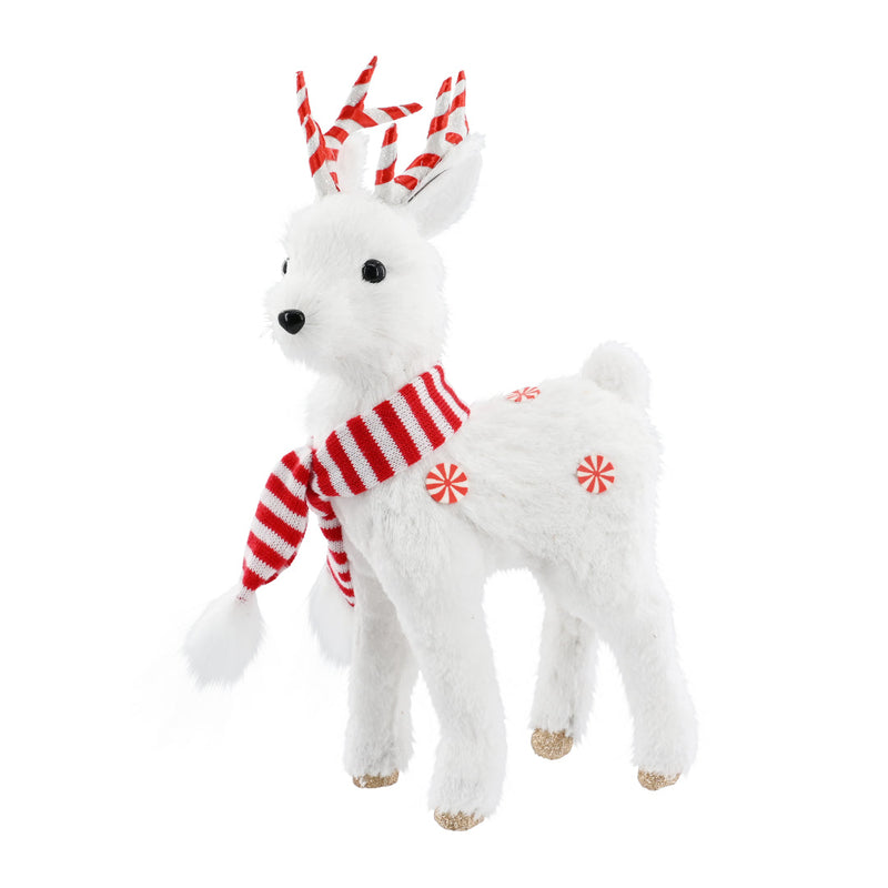 White Candy Sisal Standing Deer