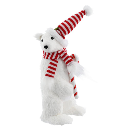 White Candy Sisal Polar Bear 38cm