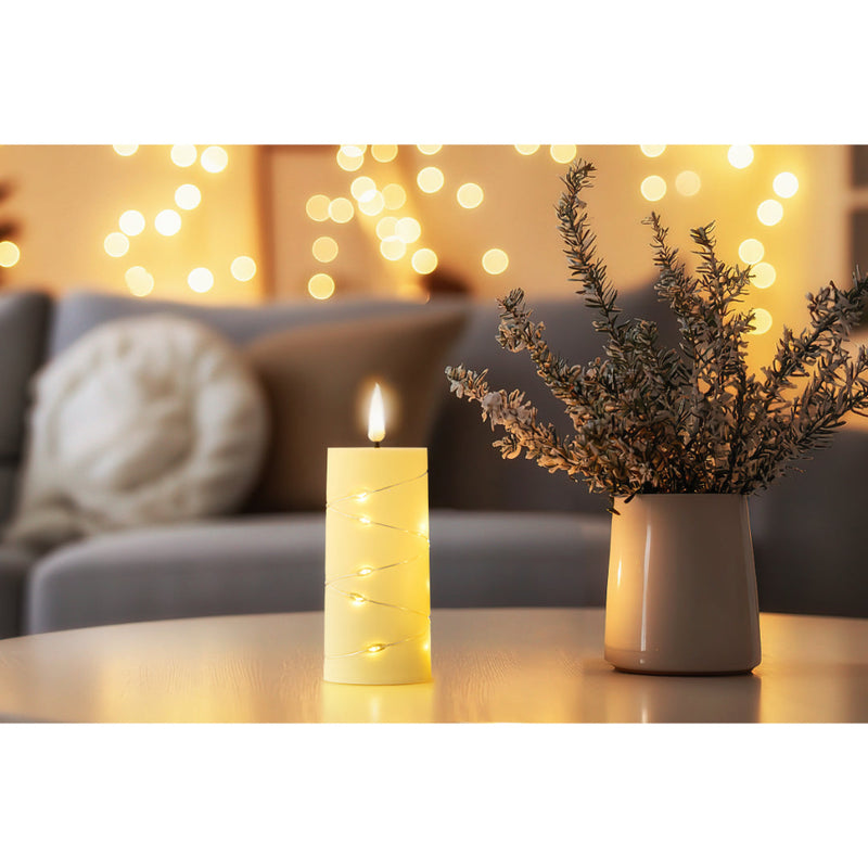 LED Micro Wire Flicker Candle Battery Operated 3