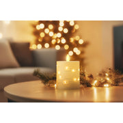 LED Micro Wire Flicker Pillar Candle Battery Operated 3