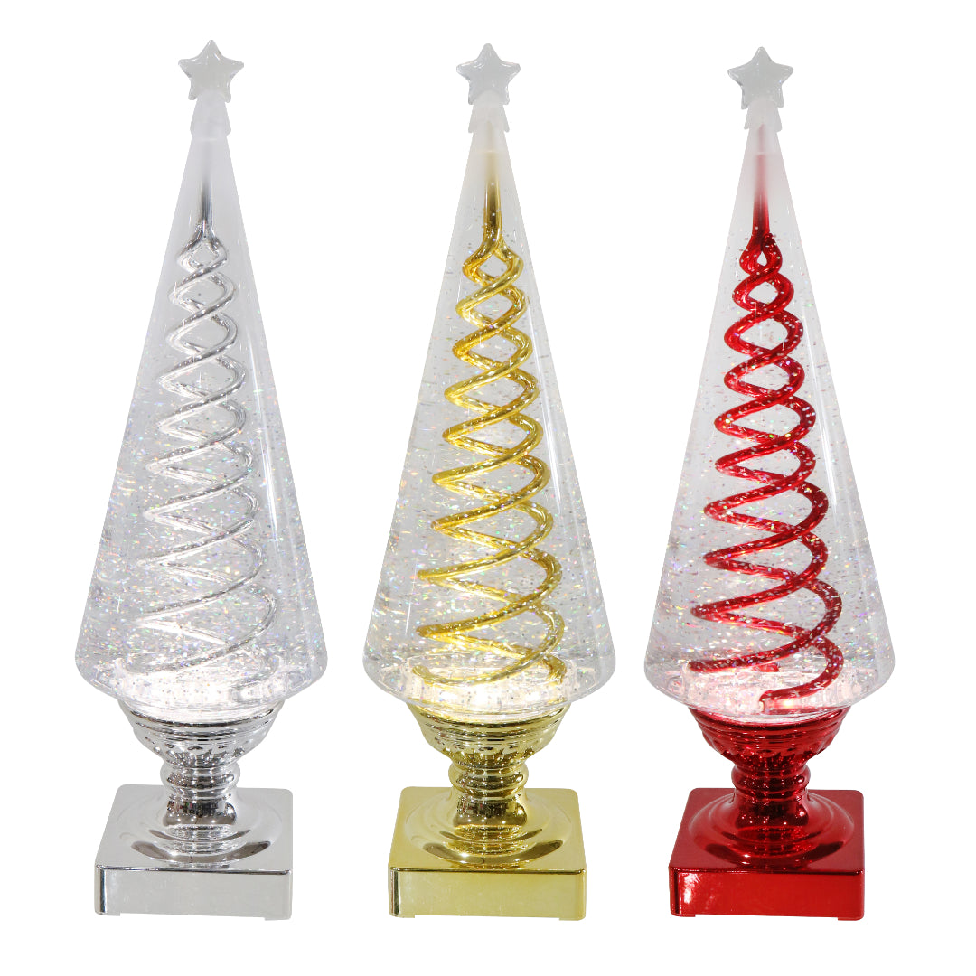 Glitter Swirl Spiral-Spin Tree USB 36cm Assorted - Roni's — Ronis