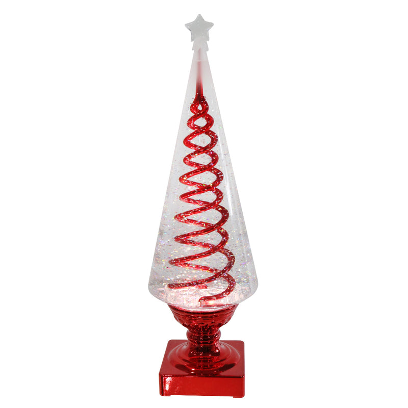 Glitter Swirl Spiral-Spin Tree USB 36cm Assorted 4