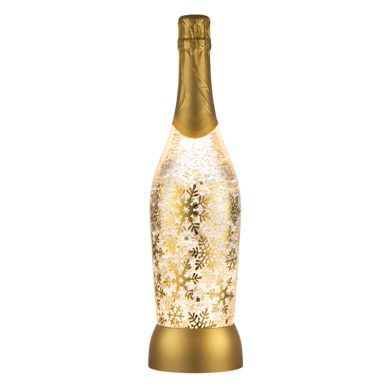 Glitter Swirl Snowflake Champagne USB 34cm Assorted 5