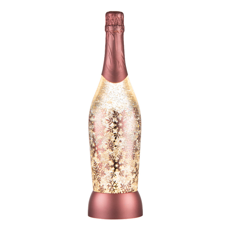 Glitter Swirl Snowflake Champagne USB 34cm Assorted 7
