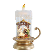 Glitter Swirl Candle Holder Nativity Timer Assorted 2 – thumbnail