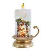 Glitter Swirl Candle Holder Nativity Timer Assorted 3 – thumbnail
