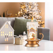 Glitter Swirl Candle Holder Nativity Timer Assorted 4 – thumbnail