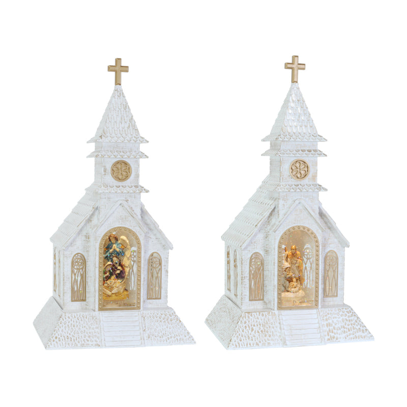 Glitter Swirl Music Nativity Church USB Assorted