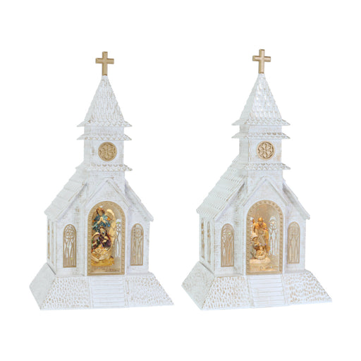Glitter Swirl Music Nativity Church USB Assorted