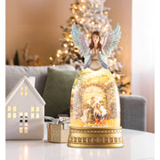 Glitter Swirl Music Nativity Angel Bottle USB 2
