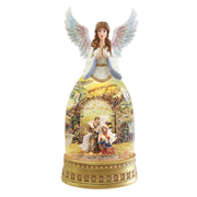 Glitter Swirl Music Nativity Angel Bottle USB