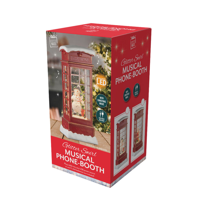 Glitter Swirl Music Snowy Phonebooth USB Assorted 7