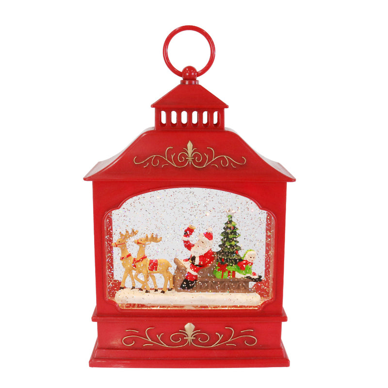 Glitter Swirl Music Lantern House USB Assorted 2
