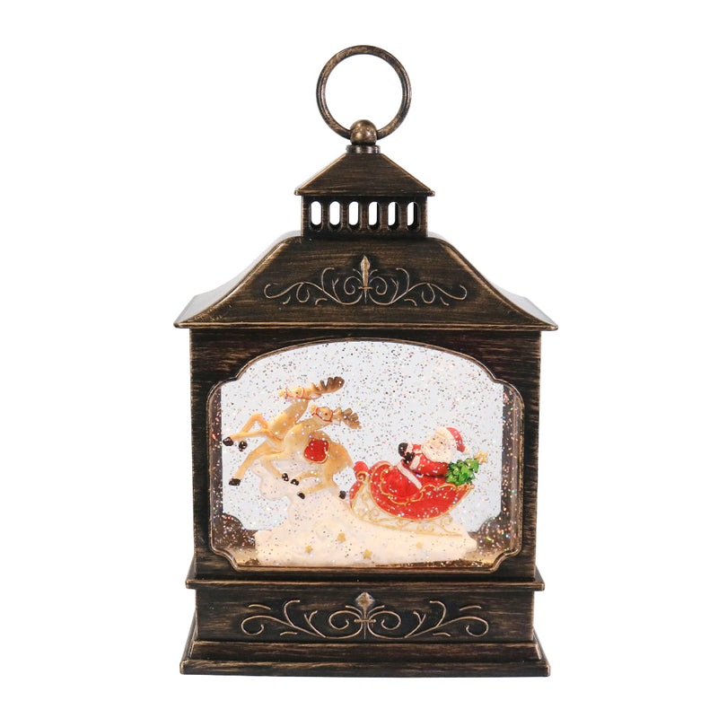 Glitter Swirl Music Lantern House USB Assorted 3