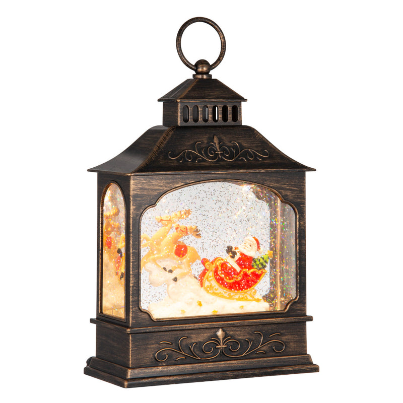 Glitter Swirl Music Lantern House USB Assorted 4