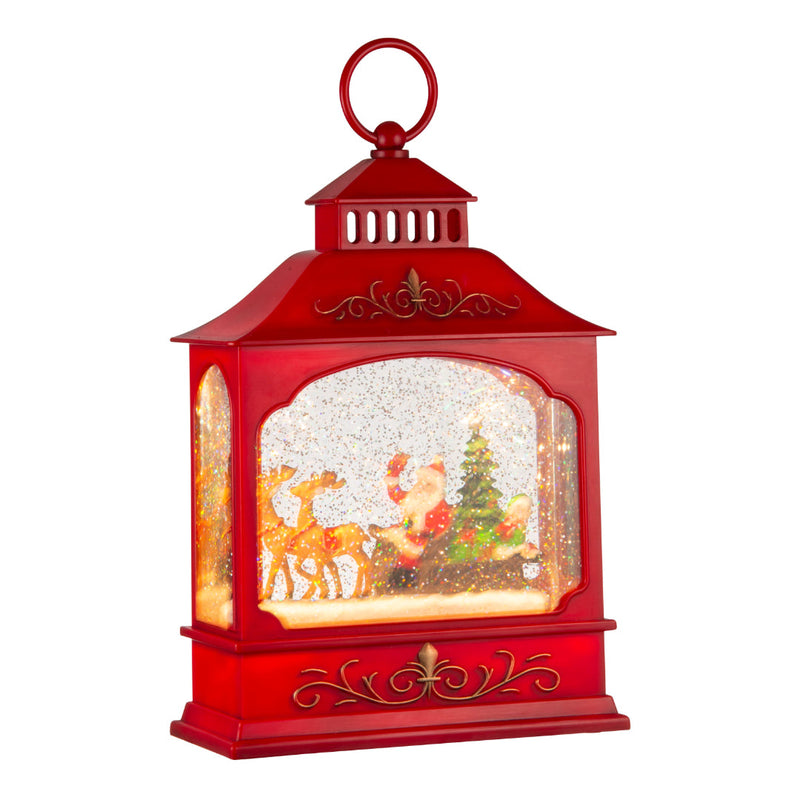 Glitter Swirl Music Lantern House USB Assorted 6