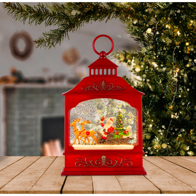 Glitter Swirl Music Lantern House USB Assorted 7