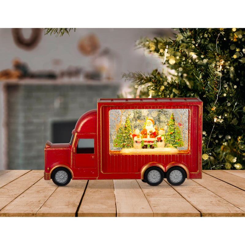 Glitter Swirl Music Christmas Truck USB 4