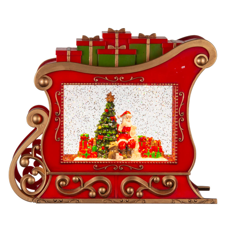 Glitter Swirl Music Christmas Sleigh USB 2