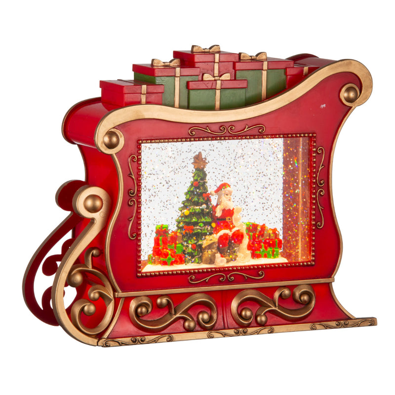 Glitter Swirl Music Christmas Sleigh USB