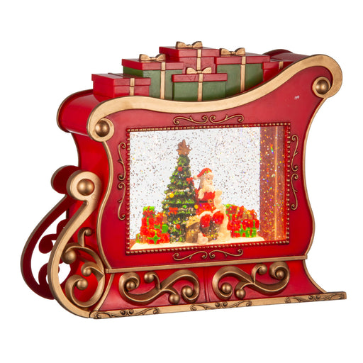 Glitter Swirl Music Christmas Sleigh USB