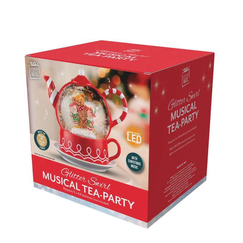 Glitter Swirl Music Tea-Party Timer Assorted 8