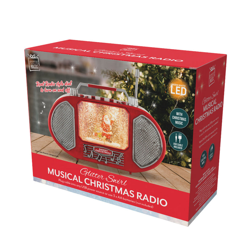 Glitter Swirl Music Radio USB Assorted 7