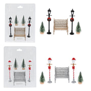 Christmas Village Street Scene 5pc Assorted
