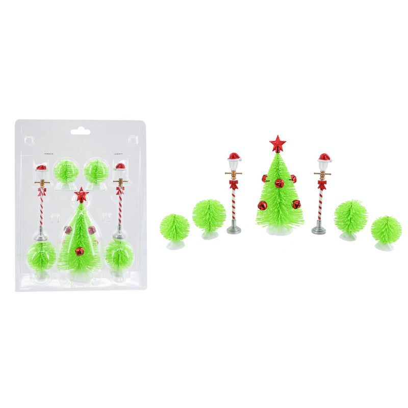 Christmas Decoration Scene 7pc Assorted 4