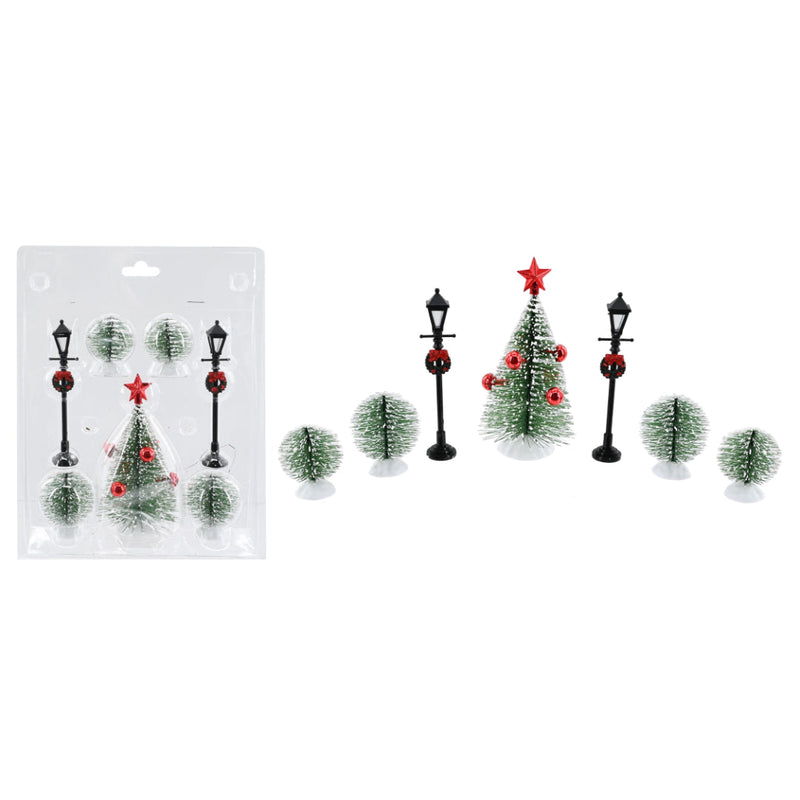 Christmas Decoration Scene 7pc Assorted 5