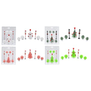 Christmas Decoration Scene 7pc Assorted