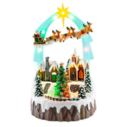 LED Musical Sleigh Arch Village Scene USB Assorted 5